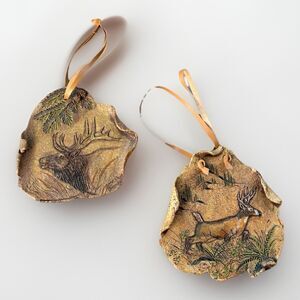 Nature Fragments by Jane Beasley Big Sky Carvers Deer Buck Wall Decor Set Cabin
